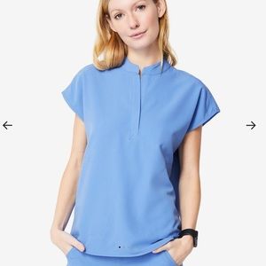 FIGS Rafaela™ Top - Ceil Blue - Size Small